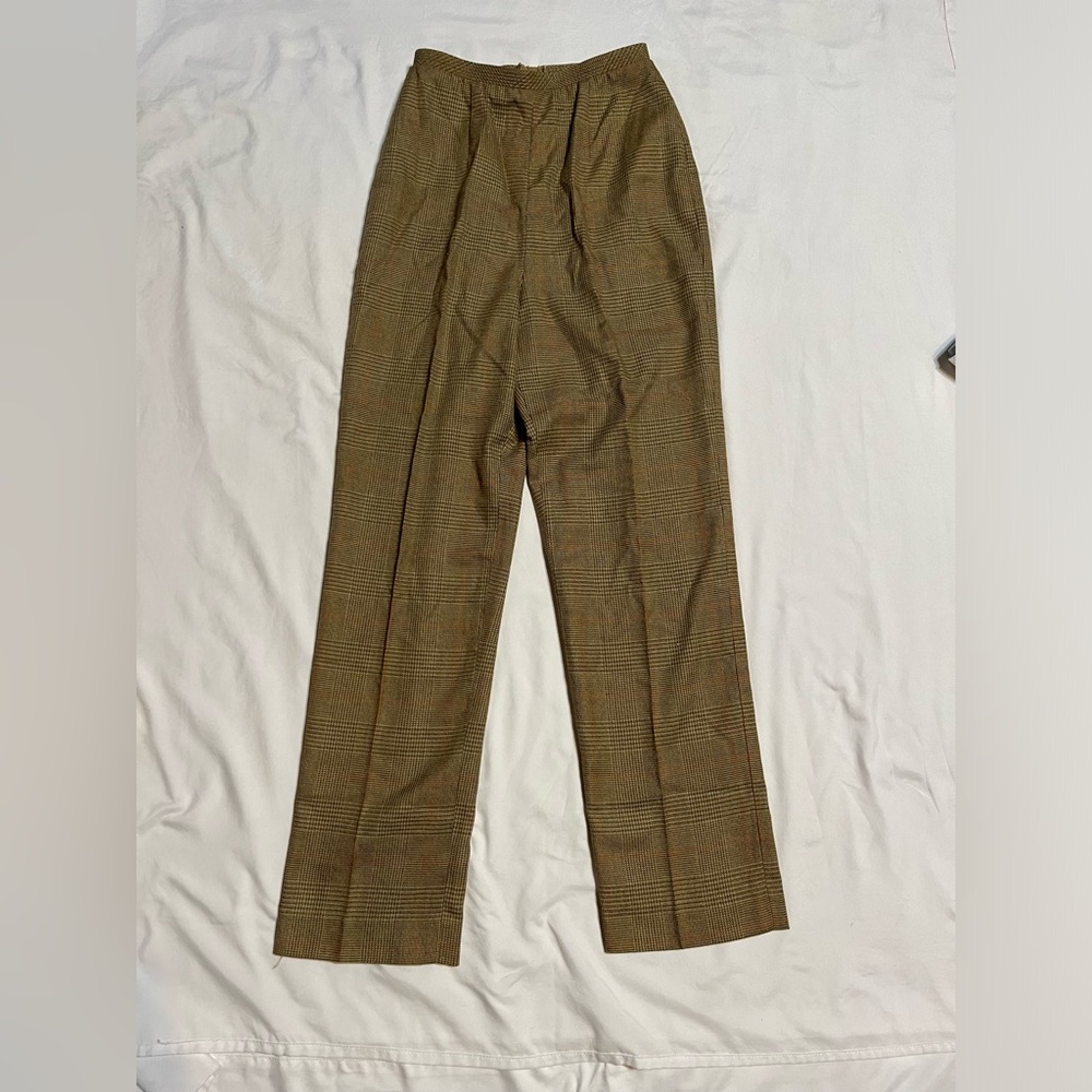 1960s 1970s Koret of California Plaid Pant Trouser Talon Zipper 10